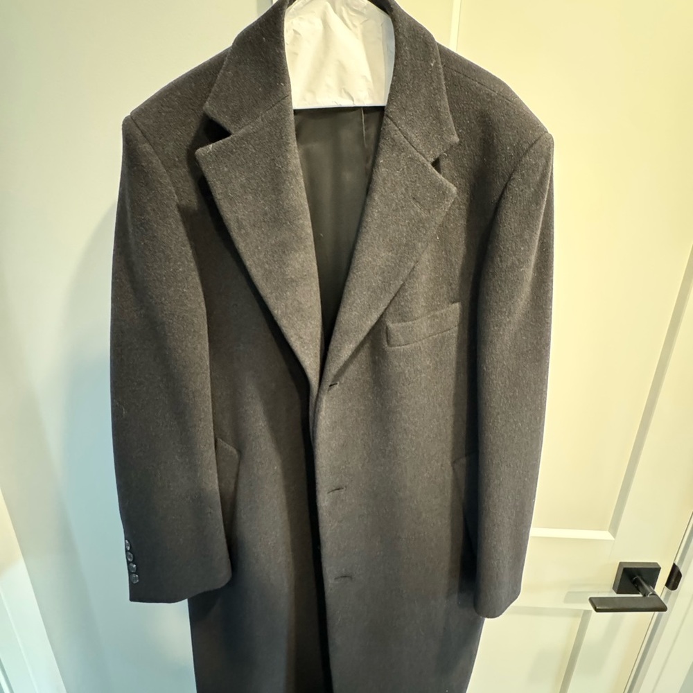 Men's Classic Gray Overcoat